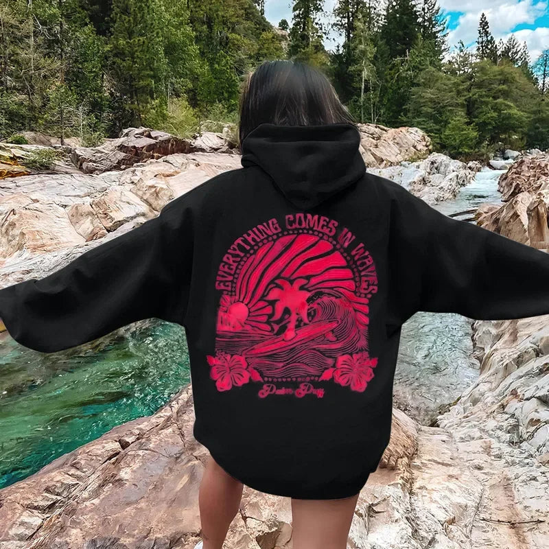 Everything Comes in Waves Hoodie 