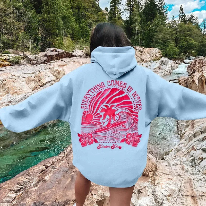 Everything Comes in Waves Hoodie 